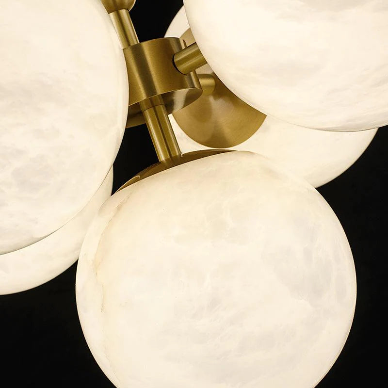 Carmen Modern Alabaster Kitchen Island Pendant, Real Alabaster Pendant Lamp For Bedroom Chandelier Kevin Studio Inc   