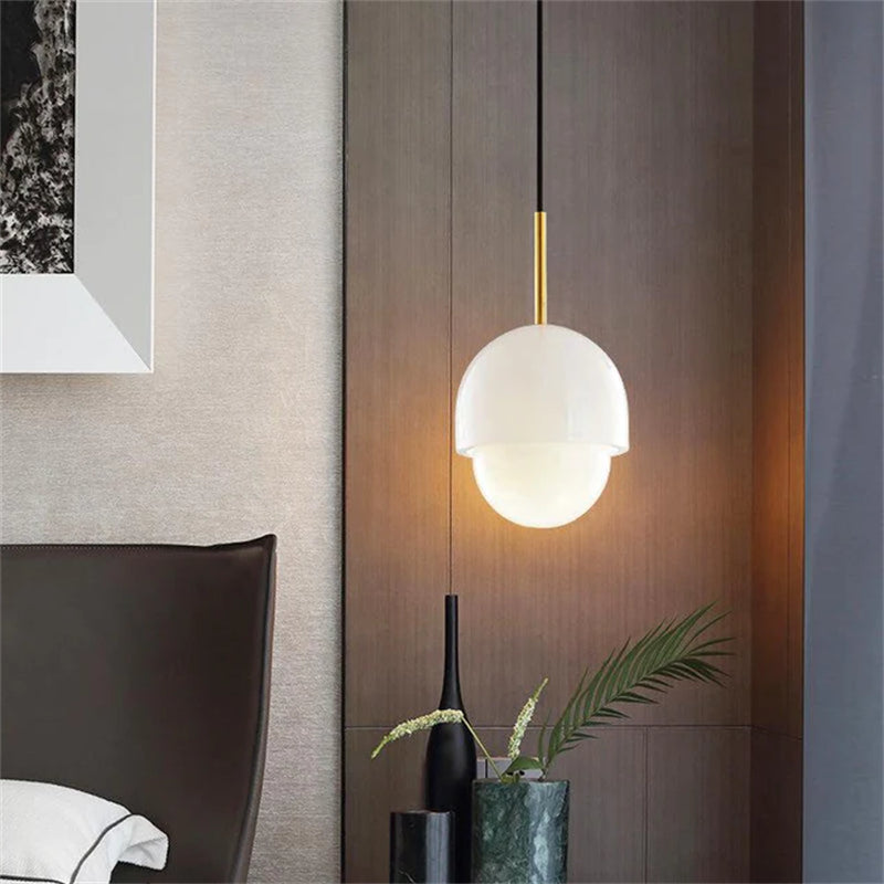 Mila Modern Alabaster Pendant Light For Living Room Pendant Light Kevin Studio Inc   