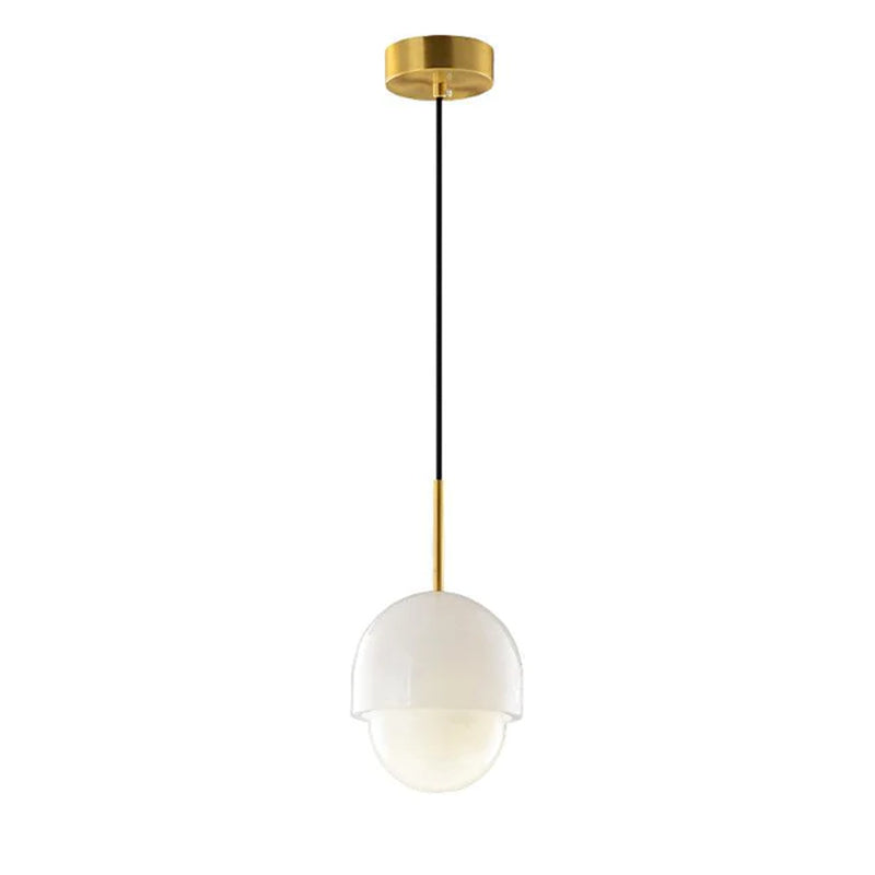 Mila Modern Alabaster Pendant Light For Living Room Pendant Light Kevin Studio Inc Size B  