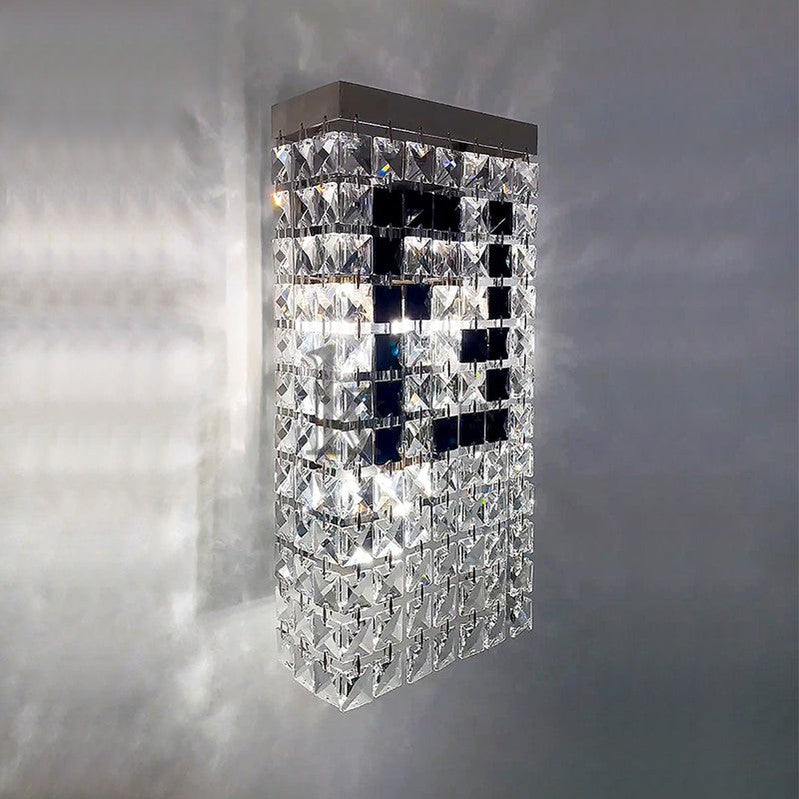 Fendi Modern Crystal Wall Sconce, Wall Light For Bedroom Wall Sconce Kevin Studio Inc   