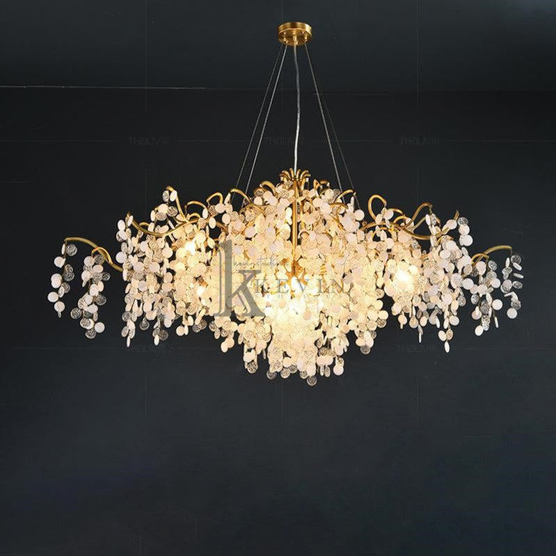 Novi American Creative Modern Branch Chandelier Oval Branch Chandelier Kevin Studio Inc 39.4" LX 19.7" W X 23.6" H  