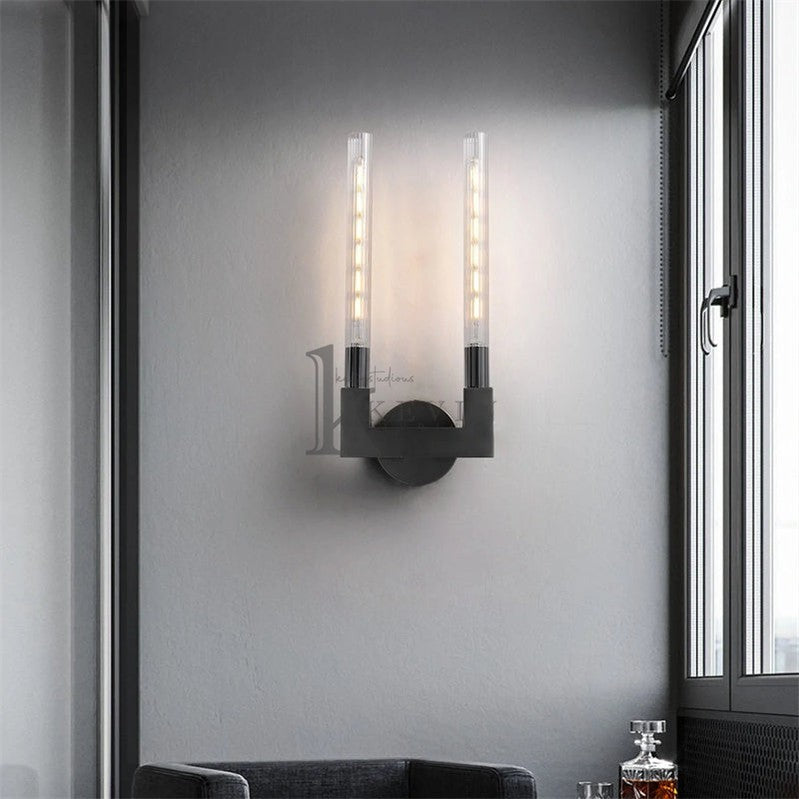 Zreddie Modern Candlestick Double Wall Sconce wall sconce Kevin Studio Inc   