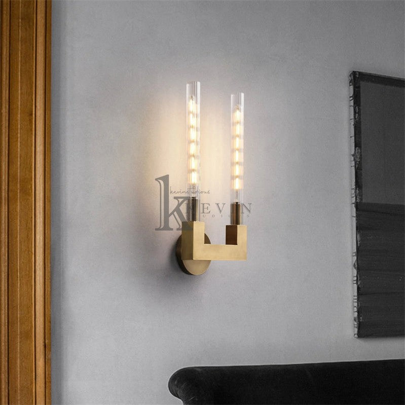 Zreddie Modern Candlestick Double Wall Sconce wall sconce Kevin Studio Inc   