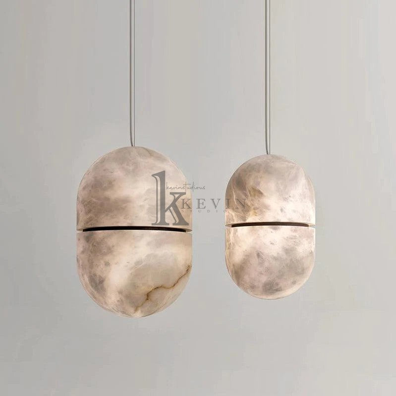 Koltin Alabaster Symmetry Pendant Light, Island Mini Pendant Light  Kevin Studio Inc Small-5.9" D  