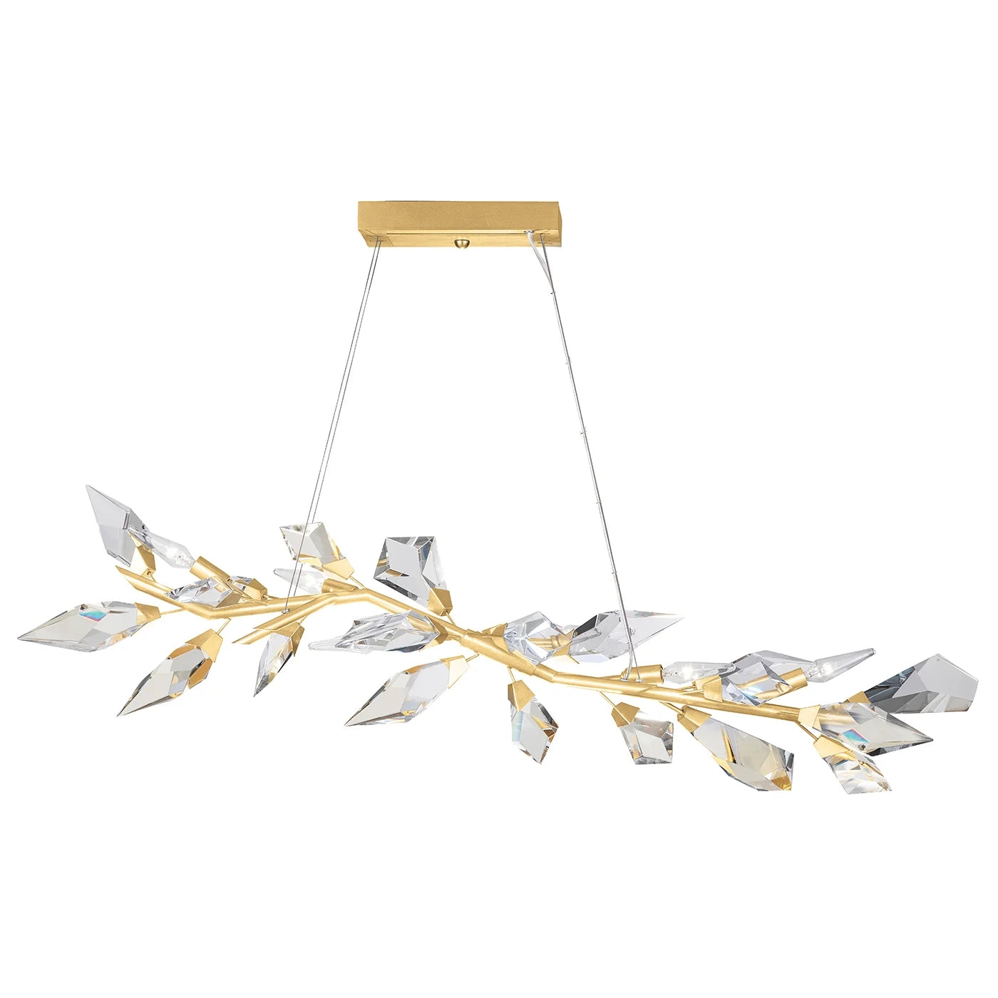 Aurelia Crystal Prism Linear Pendant Light 47.5" L  Kevin Studio   