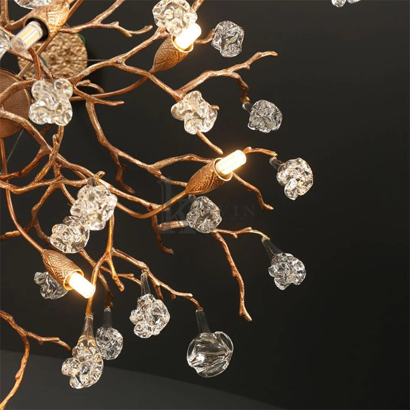 Darius Modern Branch Chandelier Drop Flower D 39.3" Branch Chandelier Kevin Studio Inc   