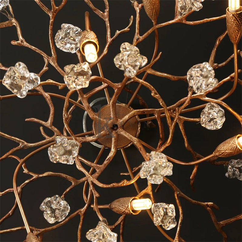 Darius Modern Branch Chandelier Drop Flower D 39.3" Branch Chandelier Kevin Studio Inc   