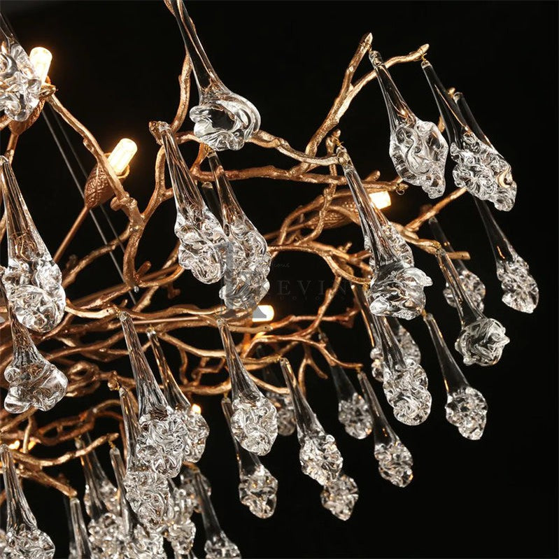 Darius Modern Branch Chandelier Drop Flower D 31.5" Branch Chandelier Kevin Studio Inc   