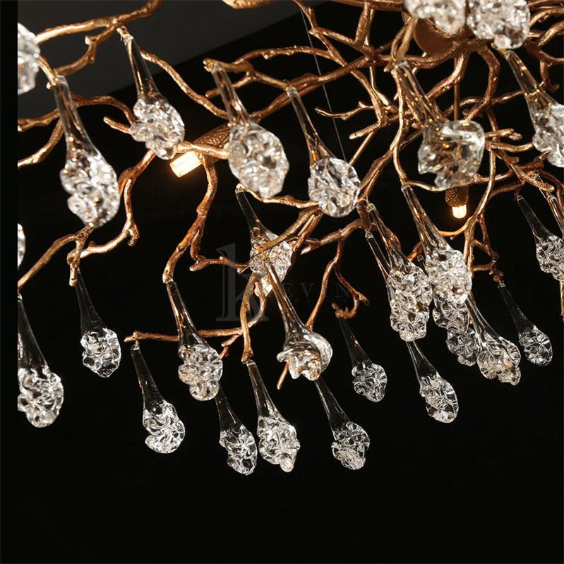 Darius Modern Branch Chandelier Drop Flower D 31.5" Branch Chandelier Kevin Studio Inc   