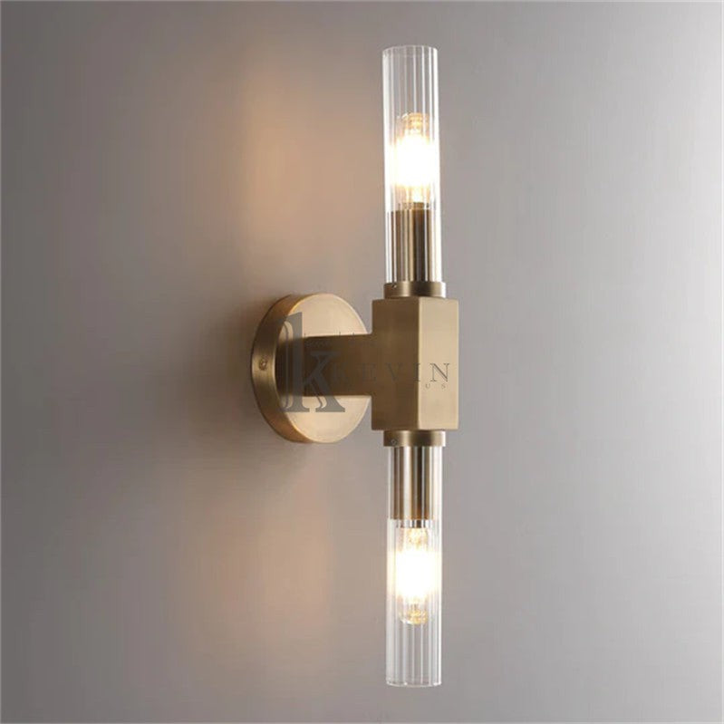 Zreddie Modern Candlestick Wall Sconce With Glass Shade wall sconce Kevin Studio Inc   