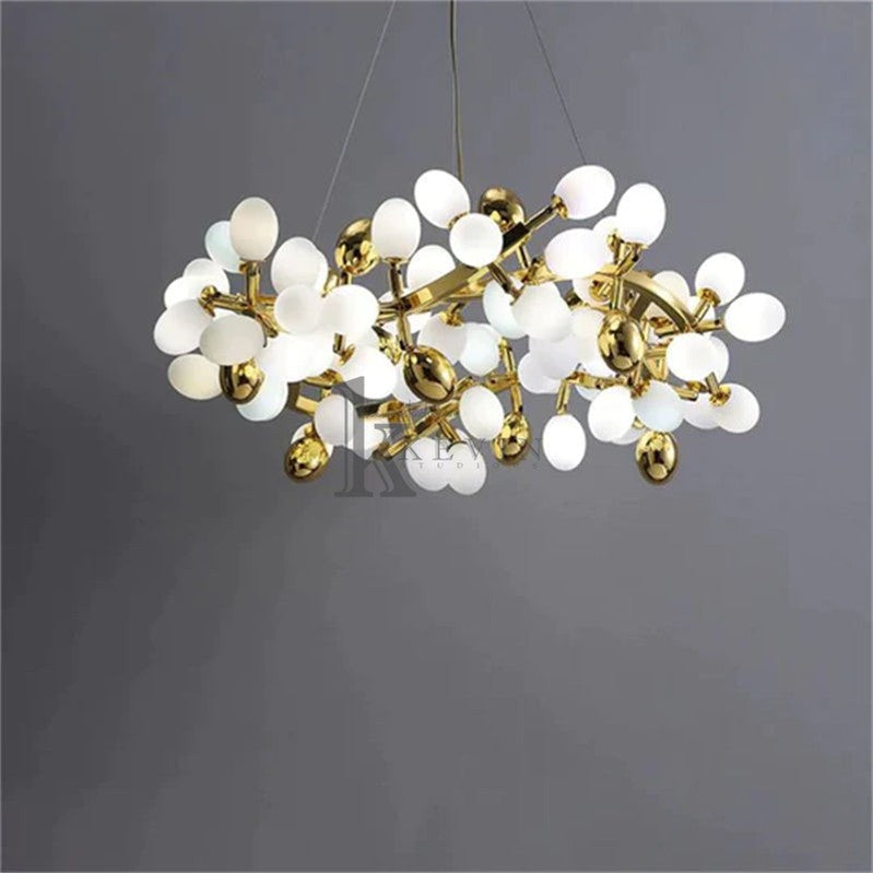 Goya Post Modern Round Grape Branch Chandelier Branch Chandelier Kevin Studio Inc   