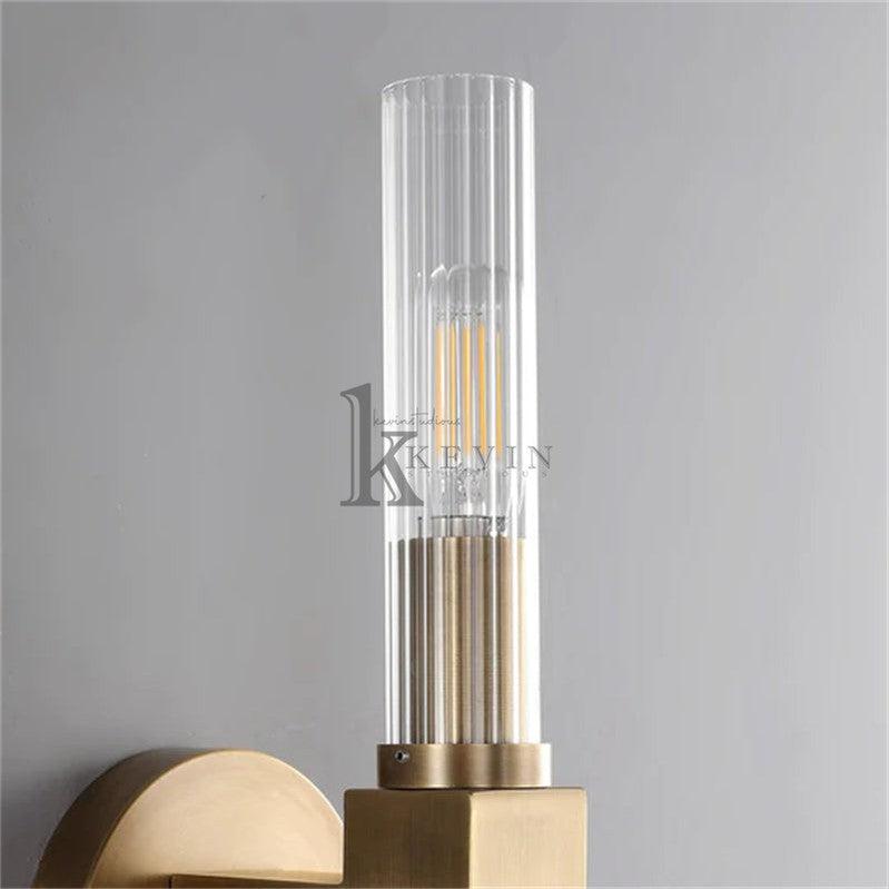 Zreddie Modern Candlestick Wall Sconce With Glass Shade wall sconce Kevin Studio Inc   