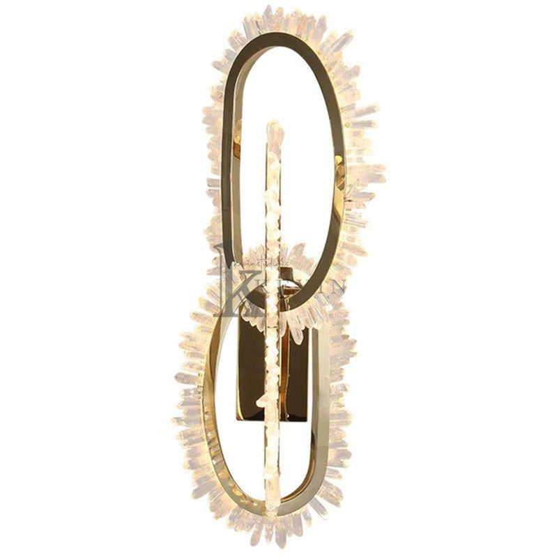 Turrin Modern Rock Crystal Wall Sconce For Bedroom Wall Sconce Kevin Studio Inc   