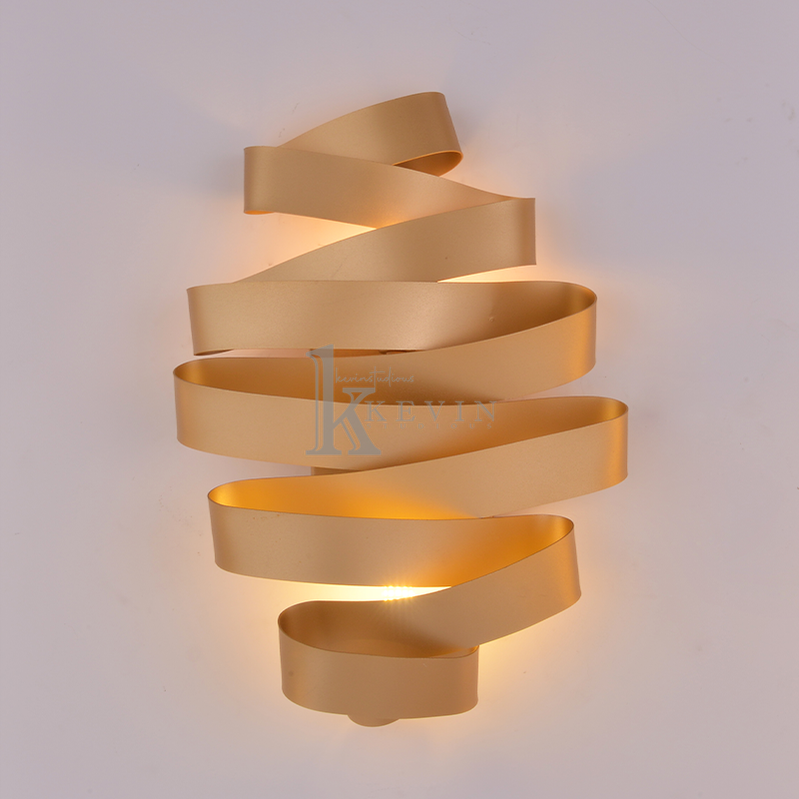 Twisted Ribbon Modern Wall Sconce Wall Lamp Kevin Studio Inc   