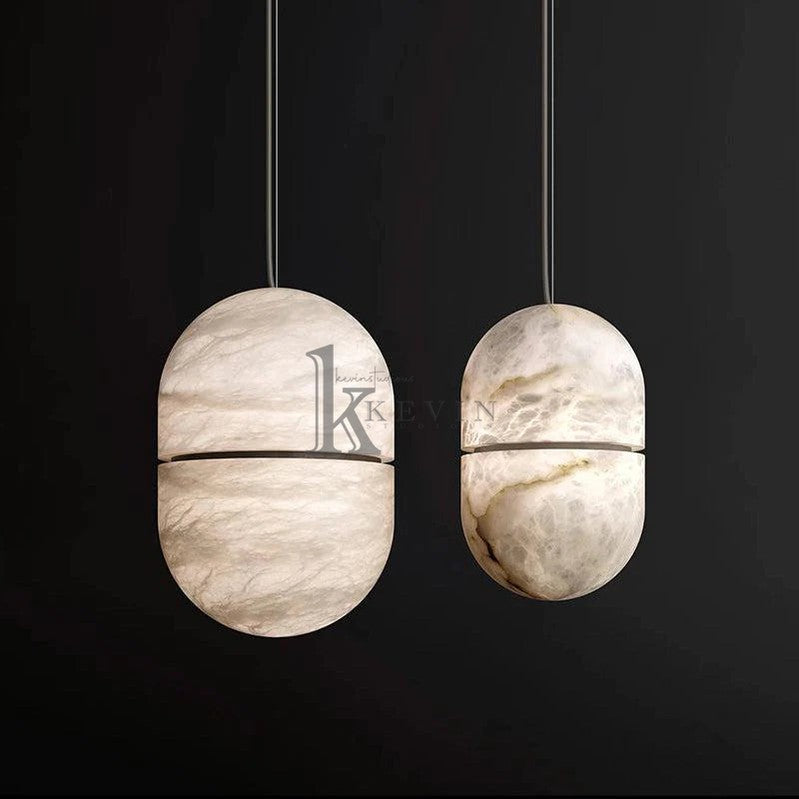 Koltin Alabaster Symmetry Pendant Light, Island Mini Pendant Light  Kevin Studio Inc   