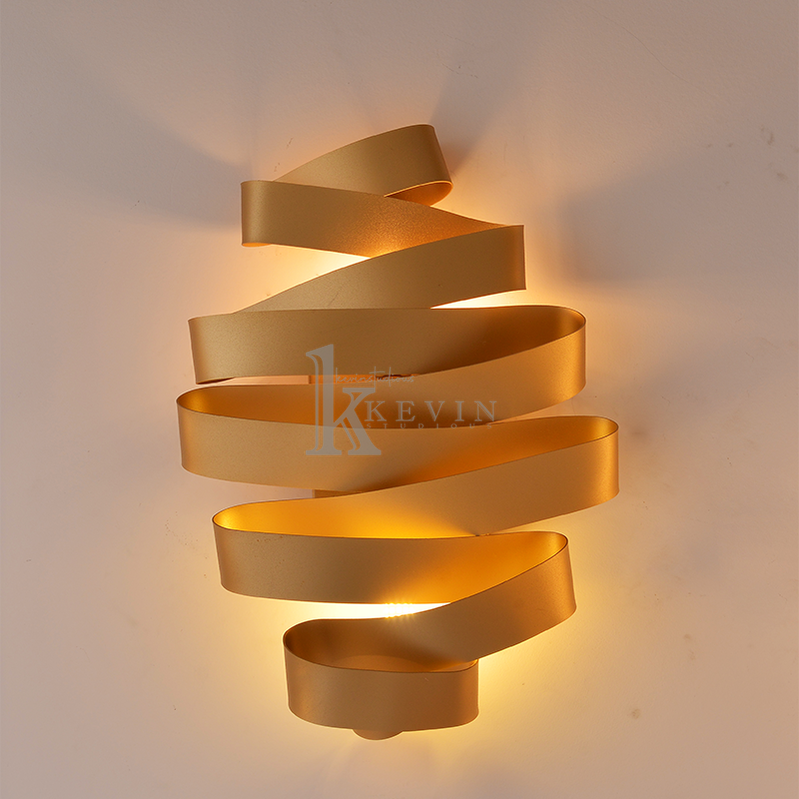 Twisted Ribbon Modern Wall Sconce Wall Lamp Kevin Studio Inc   