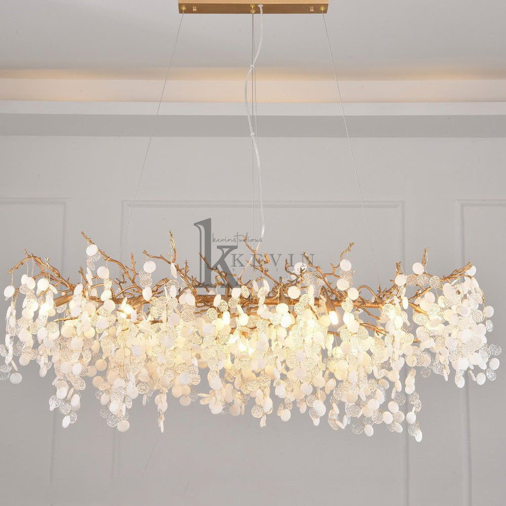 Leina American Creative Modern Branch Linear Chandelier Branch Chandelier Kevin Studio Inc Large-L 47.2"  