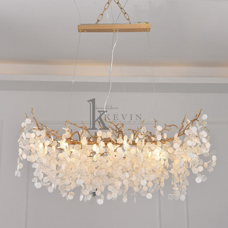 Leina American Creative Modern Branch Linear Chandelier Branch Chandelier Kevin Studio Inc Medium-L 39.3 "  