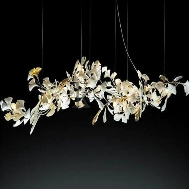 Katrin Porcelain Ginkgo Branch Chandelier Branch Chandelier Kevin Studio Inc 60''L  