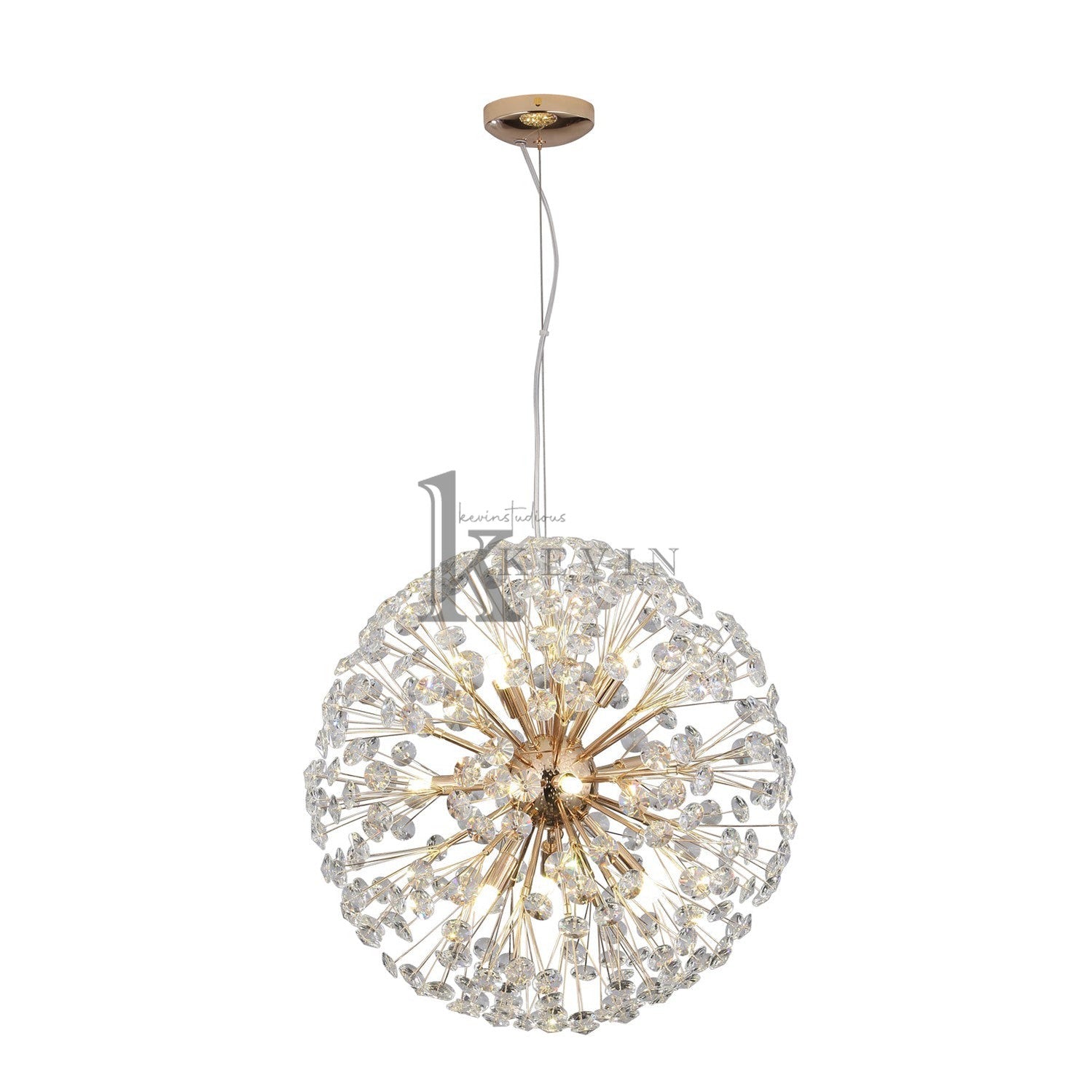 Dandelion Modern Crystal Spherical Chandelier Pendant Light Kevin Studio Inc   