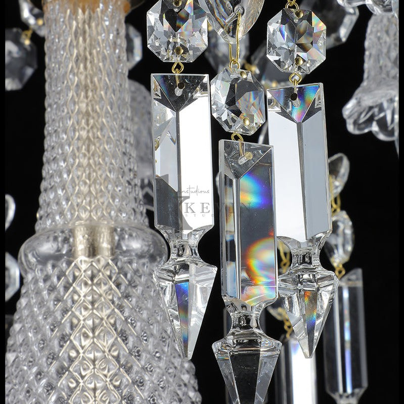 Irene 12 Lights Crystal Chandelier For Living Room, DIning Room, Staircase Chandeliers Kevin Studio Inc   