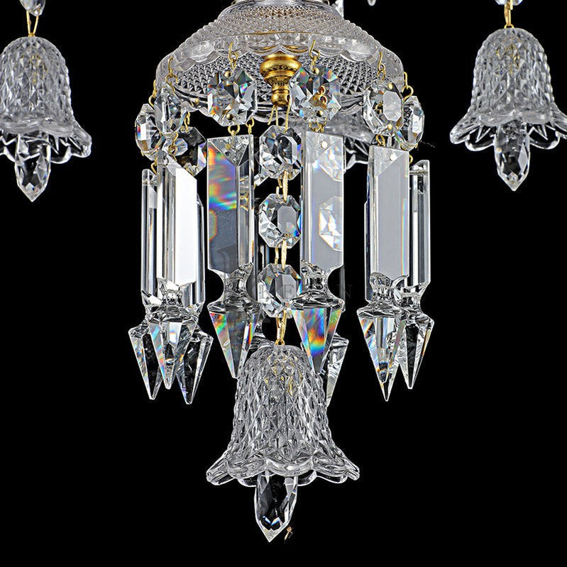 Irene 12 Lights Crystal Chandelier For Living Room, DIning Room, Staircase Chandeliers Kevin Studio Inc   