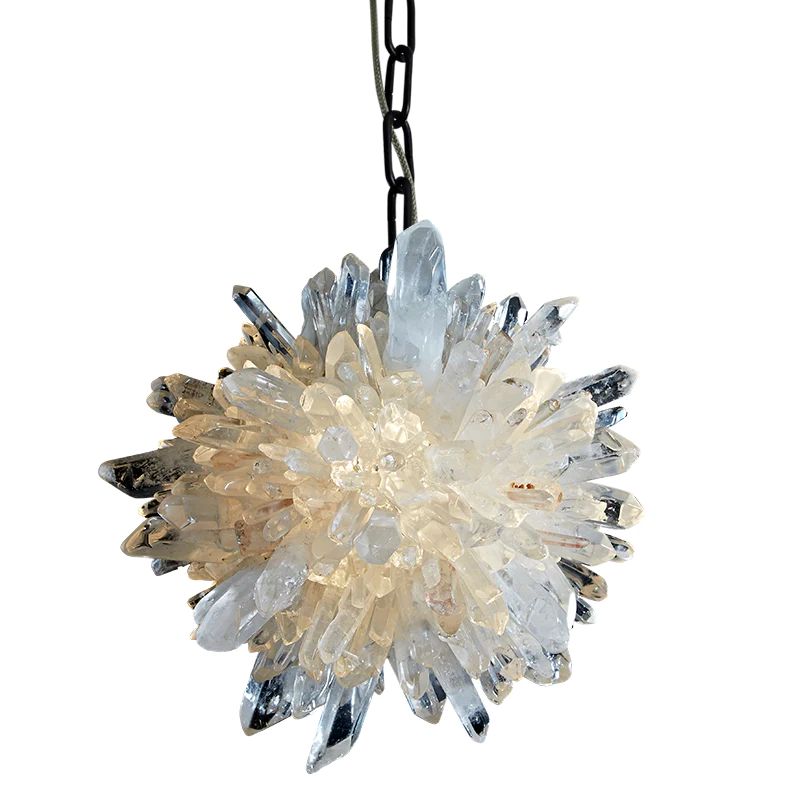 Olalla Modern Rock Crystal Creative Pendant Light Over Dining Table Pendant Light Kevin Studio   