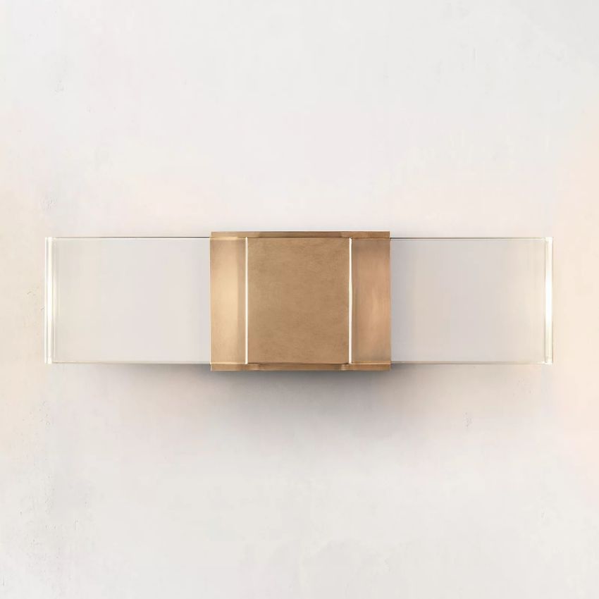 Aina Modern Linear Wall Sconce, Crystal Glass Wall Lamp Wall Sconce Kevin Studio Inc   