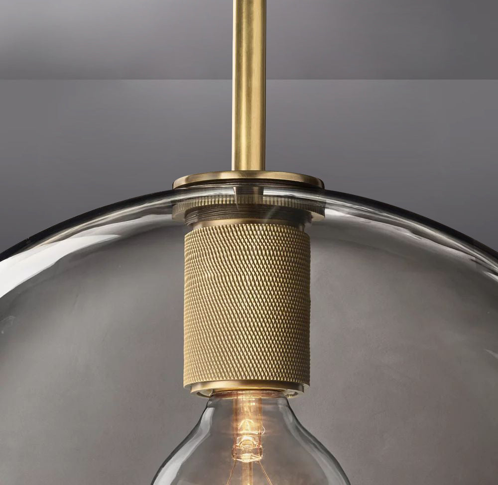 Luxury Globe Shade Glass Pendant Light 14", Kitchen Island Pendant