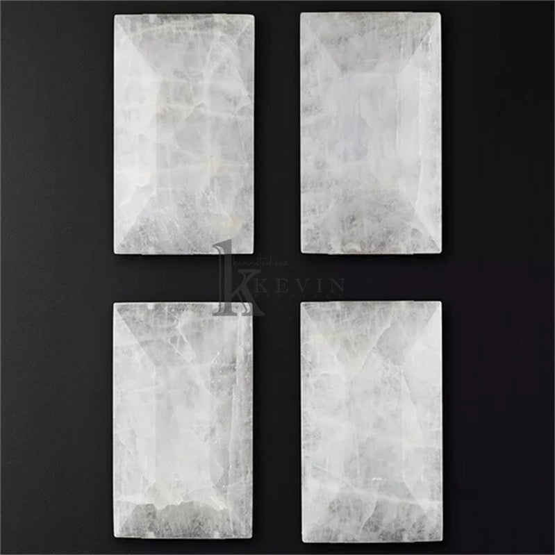 Harlm Modern Translucent Calcite Rectangular Chandelier 42", 55", 62", 74" chandelier Kevin Studio Inc   