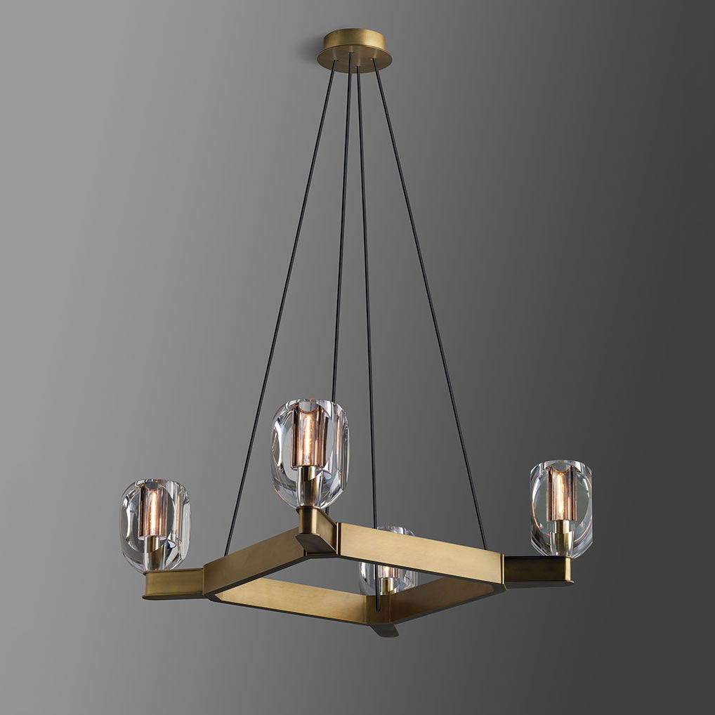 Taylor Modern Square Crystal Chandelier For Bedroom Chandelier Kevin Studio Inc   